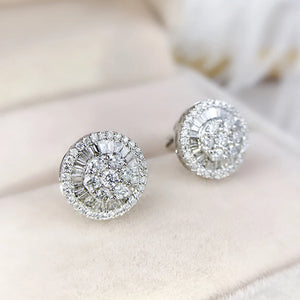 Moissanite Earrings Zircon Jewelry Gift