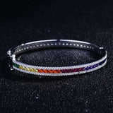 Zircon Women's Bracelet with High Carbon Diamonds