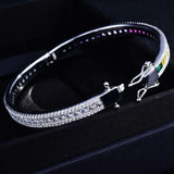Zircon Women's Bracelet with High Carbon Diamonds