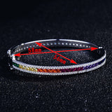 Zircon Women's Bracelet with High Carbon Diamonds