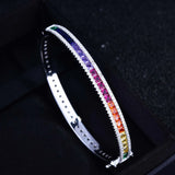 Zircon Women's Bracelet with High Carbon Diamonds
