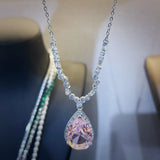 Cherry Blossom Pink Diamond Necklace