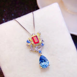 Women Necklace Imitated Navy Jewelry Girl's Holiday Gift Party