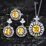 Zircon Flower Necklace for Women - Stunning Gem Jewelry for Girls