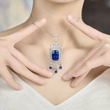 Women's Natural Sapphire Collar Chain Jewelry