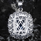 Women Necklace Royal Sapphire Necklace Female Bright Zircon Jewelry