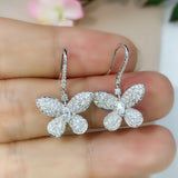 Butterfly Hoop Earrings Zircon Female Jewelry Gift