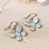 Butterfly Hoop Earrings Zircon Female Jewelry Gift