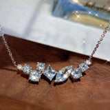 Diamond Necklace Elegant Zircon Girl Gift Party