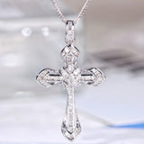 Zircon Cross Necklace for Women Hip Hop Jewelry
