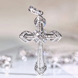 Zircon Cross Necklace for Women Hip Hop Jewelry