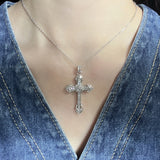 Zircon Cross Necklace for Women Hip Hop Jewelry