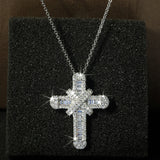 Cross Hip-hop Necklace Female Vintage Jewelry Zircon Girl Gift