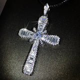 Hip-hop Cross Necklace Zircon Jewelry Vintage Gift Party