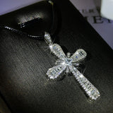Hip-hop Cross Necklace Zircon Jewelry Vintage Gift Party