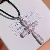 Hip-hop Cross Necklace Zircon Jewelry Vintage Gift Party
