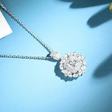 Hollow Snow Necklace Zircon Girl Gift Party Jewelry