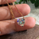 Heart Necklace Moissanite Zircon Jewelry for Women