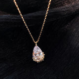 Zircon Water Drop Necklace for Women, Female Jewelry Gift