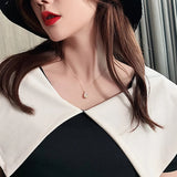 Zircon Water Drop Necklace for Women, Female Jewelry Gift