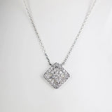 Rectangle Diamond Necklace Female Collar Chain Jewelry