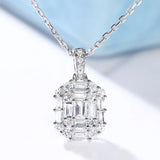 Women Necklace Rectangle Necklace Female Collar Chain Jewelry