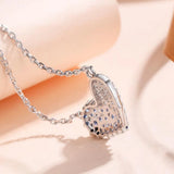 Heart Necklace Splice Collar Chain Zircon Gift