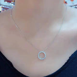 Sunflower Necklace Brilliant Zircon Girl Gift