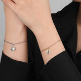 S925 Silver Bracelet Clover Lock Jewelry For Women