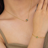 S925 Silver Moon Charm Bracelet Shell Jewelry for Women