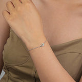 S925 Silver Moon Charm Bracelet Shell Jewelry for Women