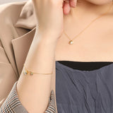 S925 Sterling Silver Bracelet Women Pearl Charm Shell Pearl Jewelry