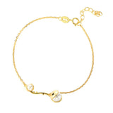 S925 Sterling Silver Bracelet Women Pearl Charm Shell Pearl Jewelry
