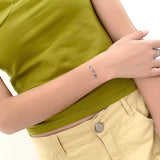 S925 Rainbow Bracelet Colorful Charm Women Holiday Jewelry