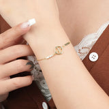 Retro Roman Digital S925 Sterling Silver Bracelet for Women