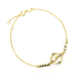 Retro Roman Digital S925 Sterling Silver Bracelet for Women