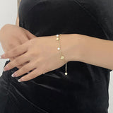S925 Sterling Silver Bracelet Women Star Shell Bracelet Female Charm Jewelry