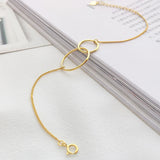 S925 Sterling Silver Circle Bracelet Women's Holiday Jewelry