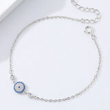 S925 Silver Devil's Eye Bracelet with Zircon