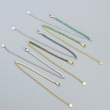 S925 Sterling Silver Diamond Chains Bracelets Women