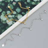 S925 Silver Bracelets Paperclip Style with Diamonds for Women