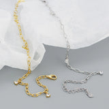 S925 Silver Bracelets Paperclip Style with Diamonds for Women