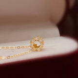 S925 Sterling Silver Cylinder Necklace Women Necklace Diamond Pendants
