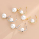 S925 Sterling Silver Double Pearl Stud Earrings