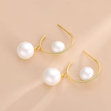 S925 Sterling Silver Double Pearl Stud Earrings