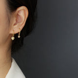 Circle Pentagram Stars Earrings Women Hip-Hop Rock Style Jewelry