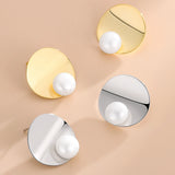 S925 Silver Pearl Stud Earrings for Women