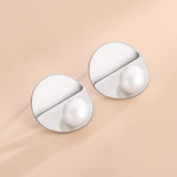 S925 Silver Pearl Stud Earrings for Women