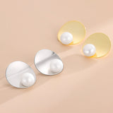 S925 Silver Pearl Stud Earrings for Women