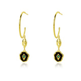 S925 Emerald Zircon Earrings for Women, Sterling Silver, Holiday Gift
